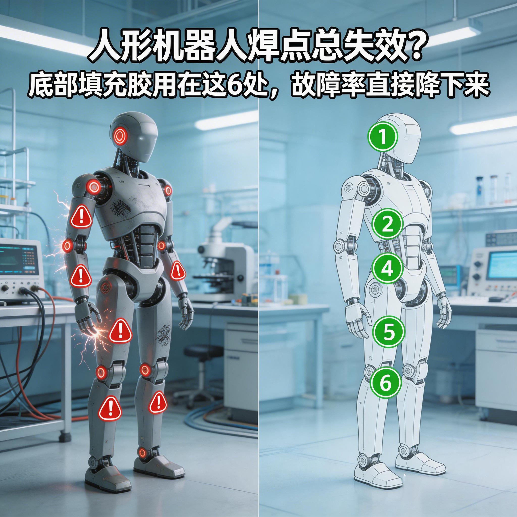 漢思新材料:人形機器人底部填充膠(Underfill)應用指南